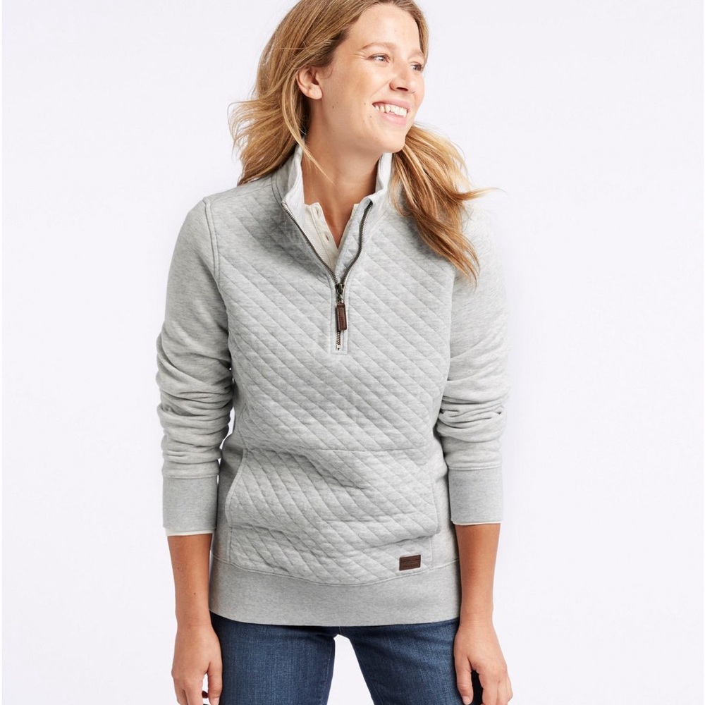 L.L. Bean Women’s Quilted Quarter Zip Pullover